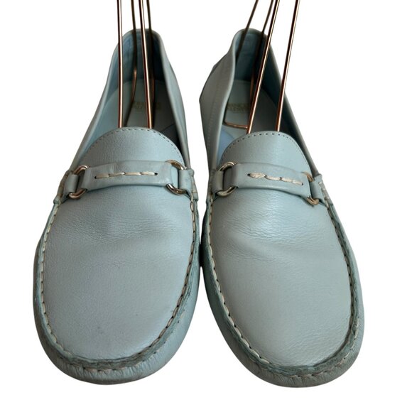 Frances Valentine Light Blue Loafers - Picture 2 of 14